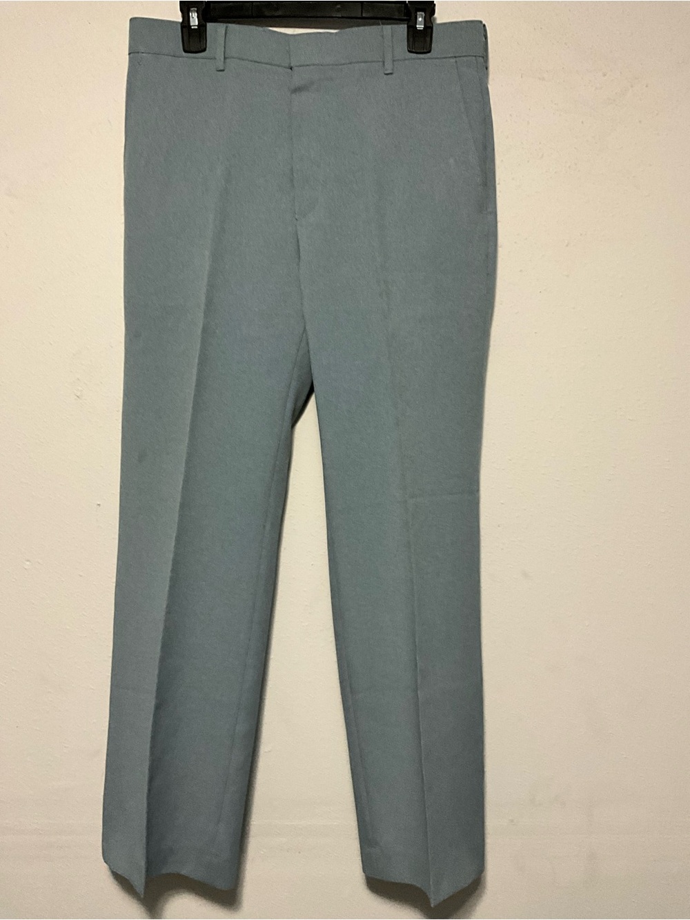 Vintage Levi’s Action Slacks Mens 34 Blue Gray Flat Front Dress Pants 70s 80s